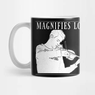 david byrne // magnifies love Mug